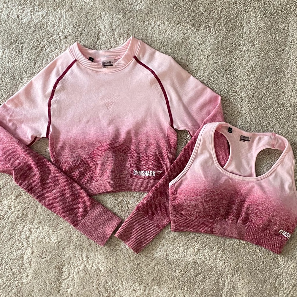 Gymshark Seamless SET: Crop Longsleeve & Bra